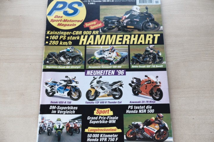Deckblatt PS Sport Motorrad (11/1995)